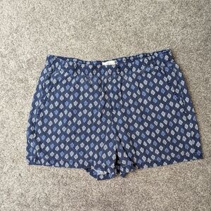 St. John's Bay Navy Patterned High Waist Shorts